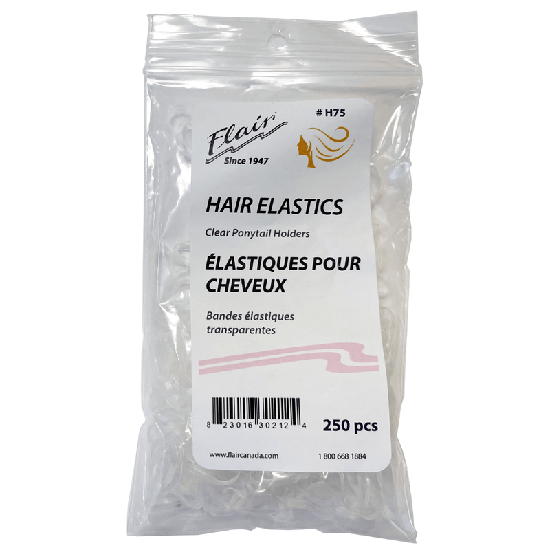 1/2" Clear Hair Elastics