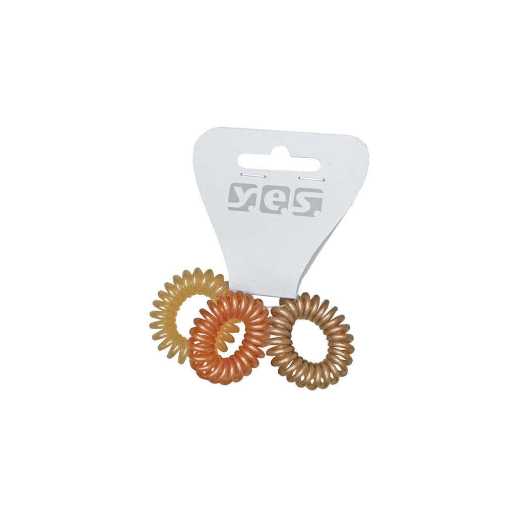 Phone Cord Hair Ties. Pearl