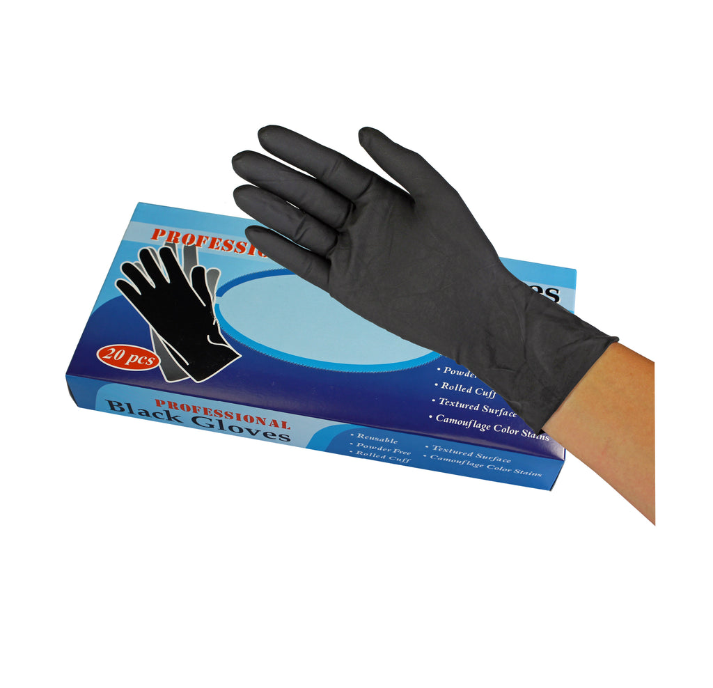 Reusable Professional Black Latex Gloves