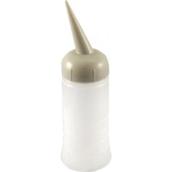 Applicator Bottle. (Slanted spout, grey lid)